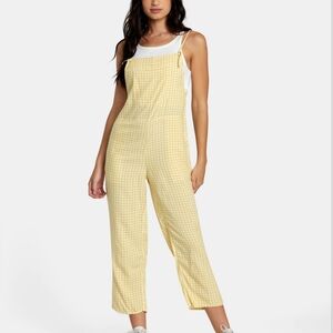 RVCA Zula Jumper/Cover-Up Yellow Gingham